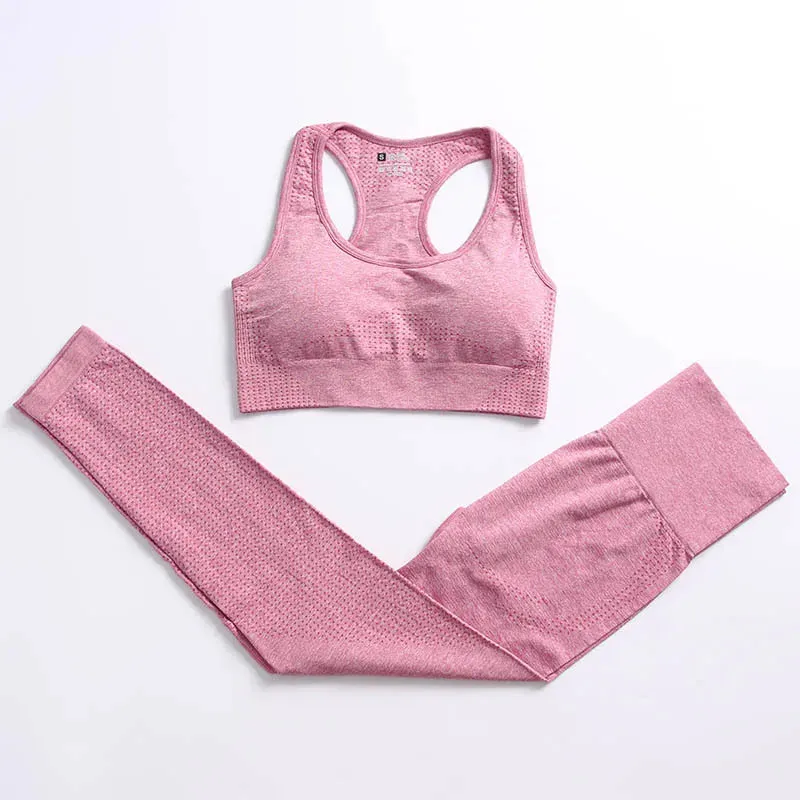 Women's Vital Seamless Yoga Set: Gym Leggings   Cropped Shirts, Fitness Sport Suit with Long Sleeve Tracksuit, Active Wear