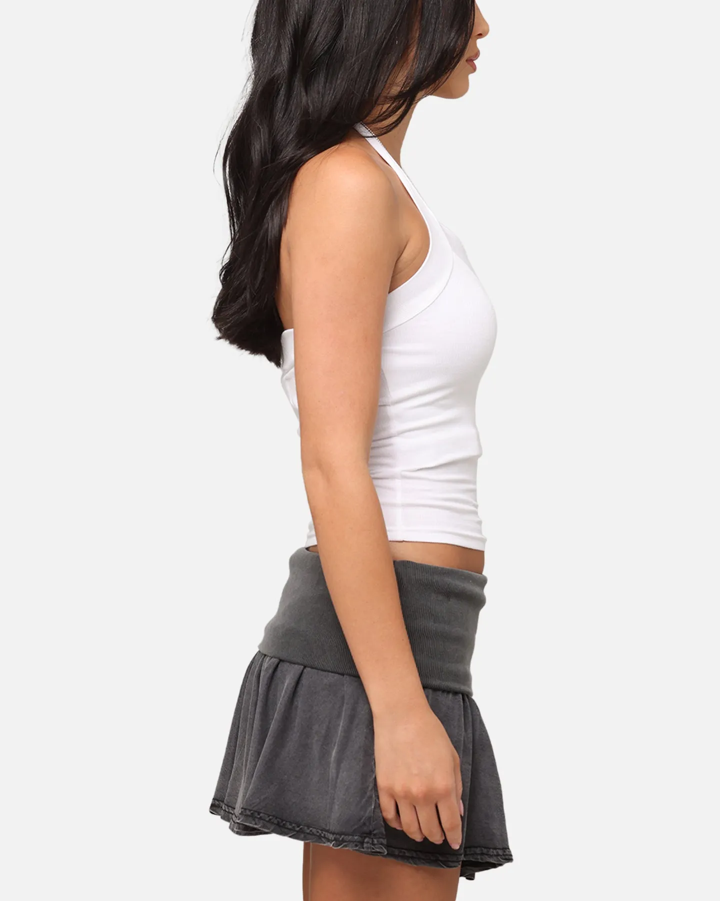 XXIII Women's Rib Halter Top White