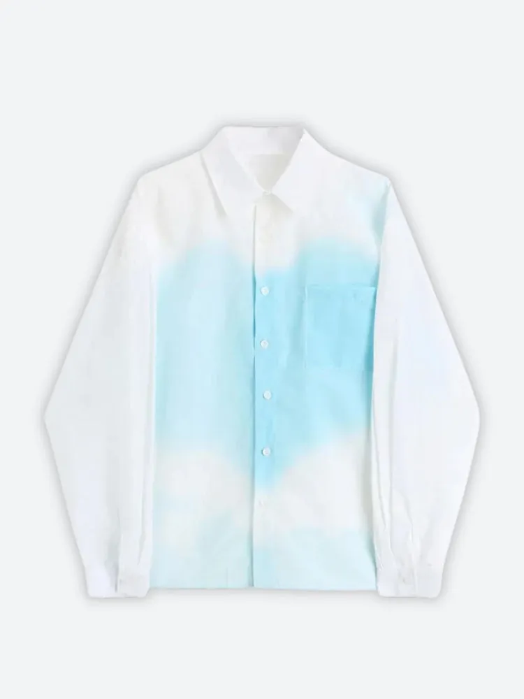 Y2K Heart Printed Pocket Shirt
