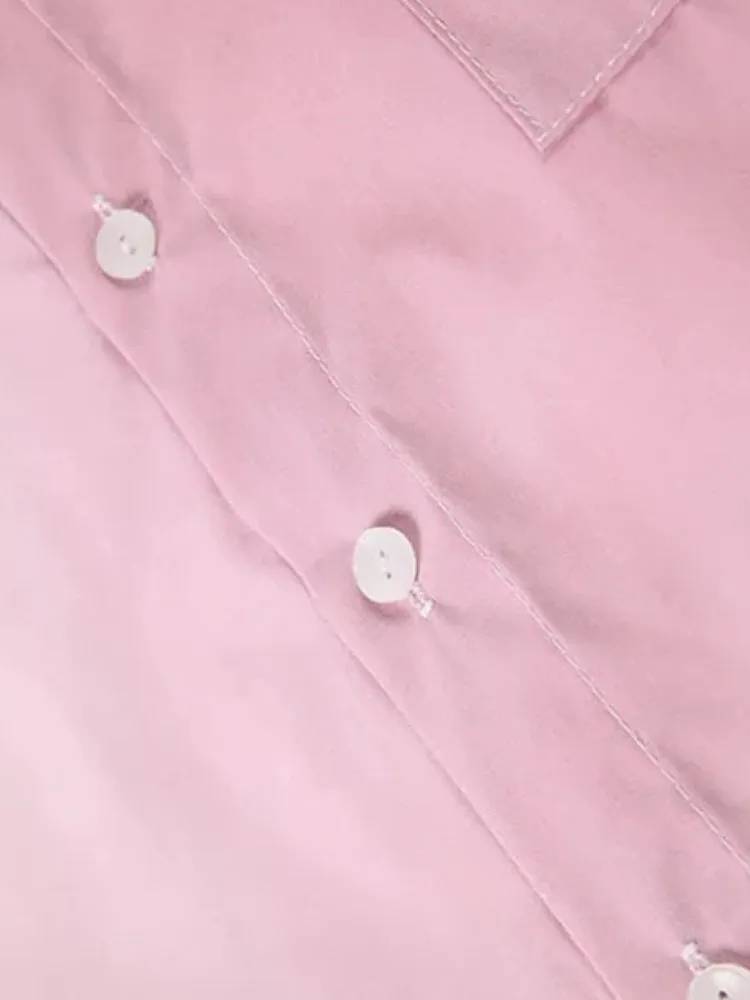 Y2K Heart Printed Pocket Shirt