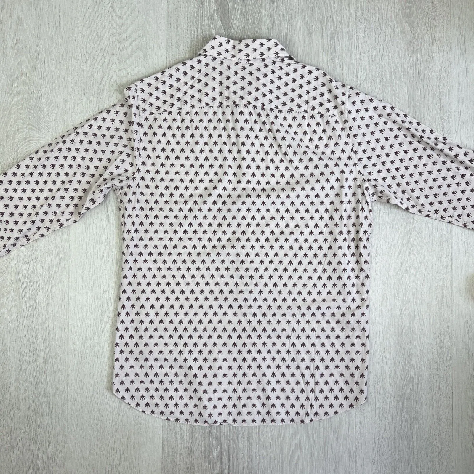 Zara Mens Long Sleeve Regular Fit Button Up Shirt Size Medium