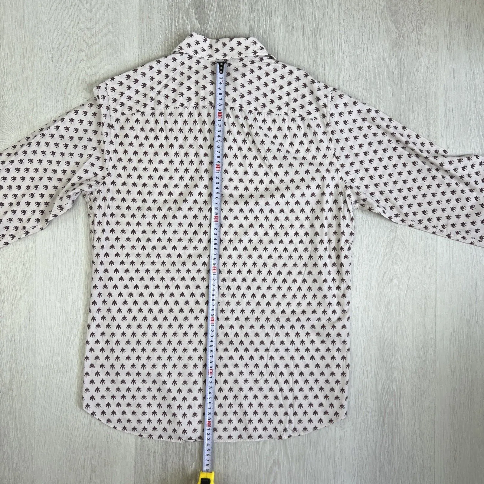 Zara Mens Long Sleeve Regular Fit Button Up Shirt Size Medium