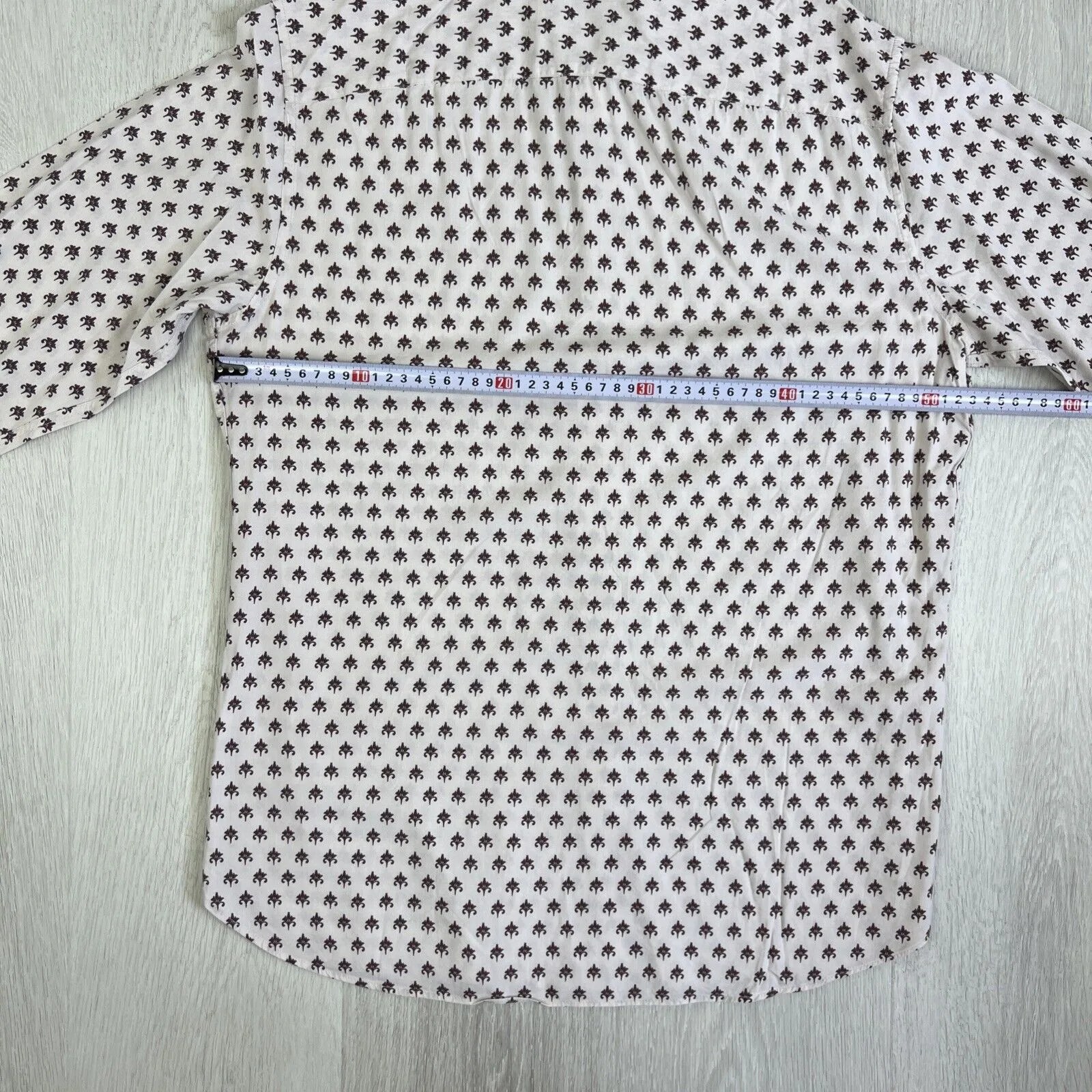 Zara Mens Long Sleeve Regular Fit Button Up Shirt Size Medium