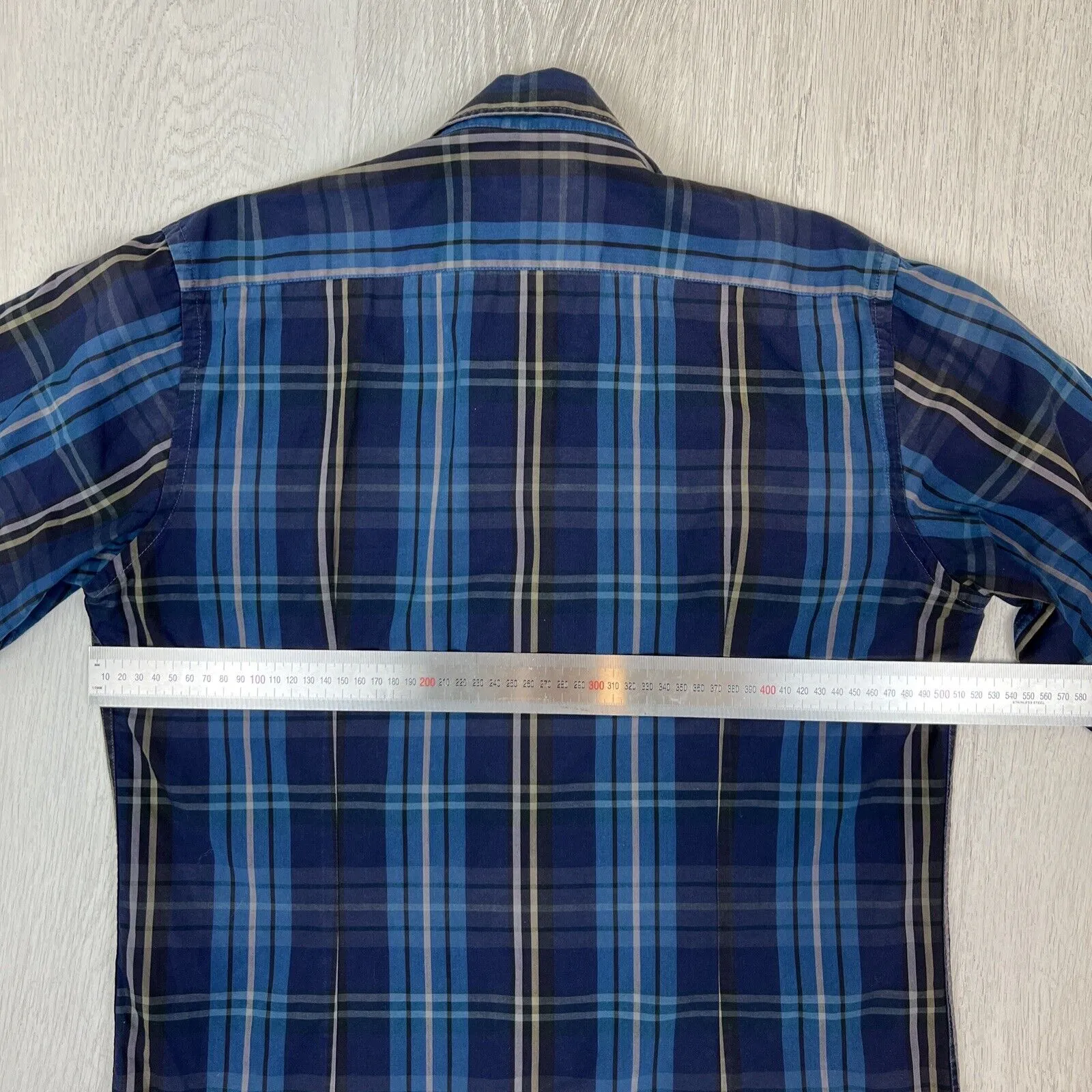Zara Mens Long Sleeve Slim Fit Button Up Shirt Size Medium