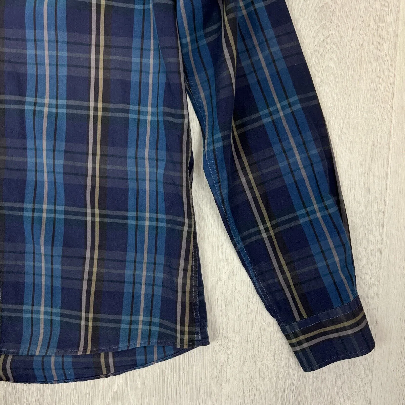 Zara Mens Long Sleeve Slim Fit Button Up Shirt Size Medium