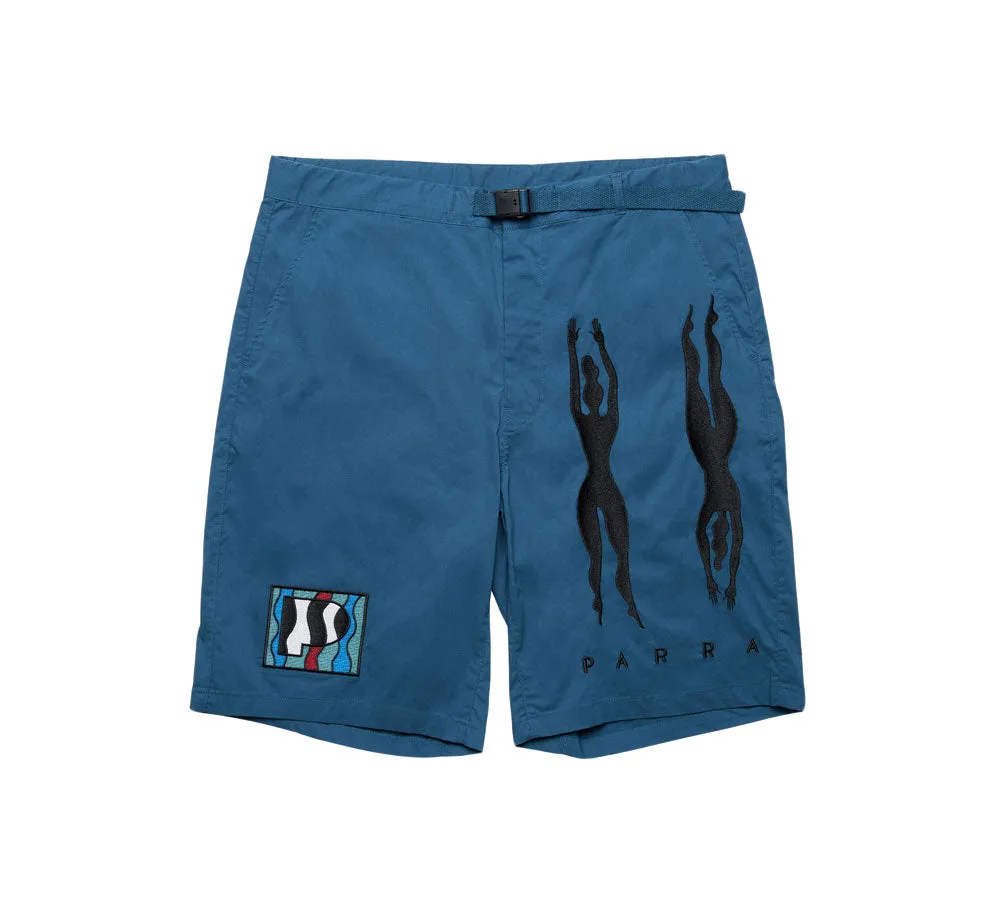 ZEBRA STRIPED P SHORTS