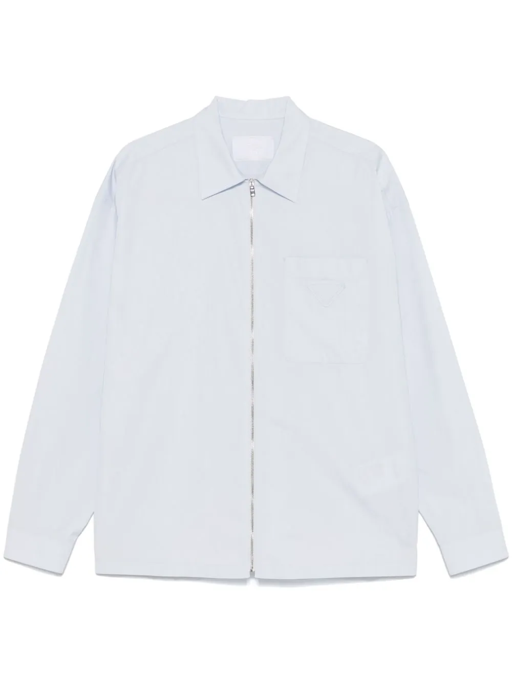 Zipped cotton shirt